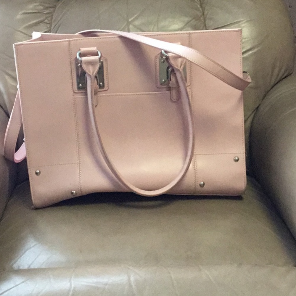 Light pink leather bag